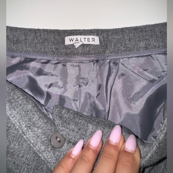 Walter Gray Wool flare lined wide leg pants - Picture 5 of 8